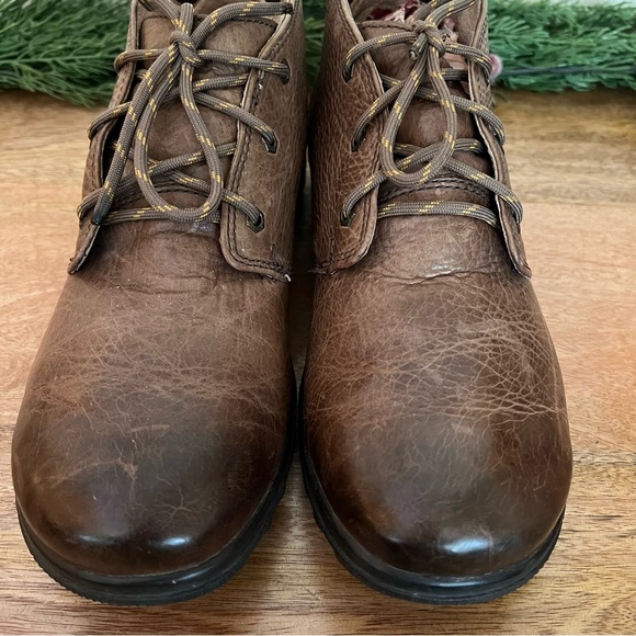 Bogs Eugene Chukka Ankle Boots 9 M Brown Lace Up Shoes Waterproof Leather Mens - Picture 4 of 17